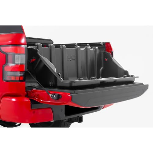 Rough Country 52.25" Slide-Out Truck Bed Cargo Box - Heavy-Duty, Weather-Resistant Truck Organizer for Mid-Size Beds, Easy Tailgate Access