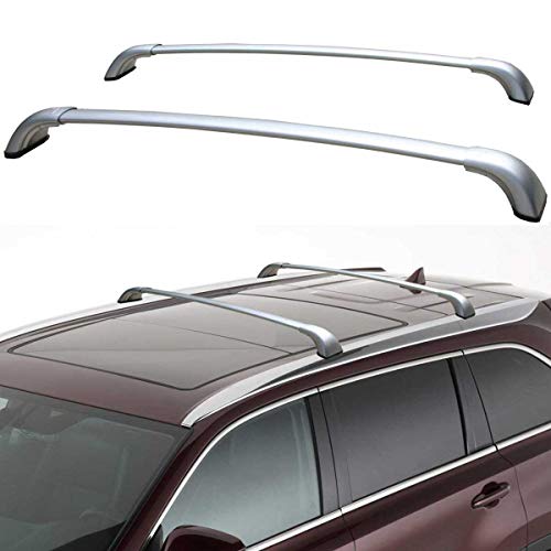ANTS PART Roof Rack Cross Bars for 2014-2019 Toyota Highlander Silver
